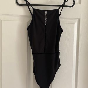 Black small bodysuit